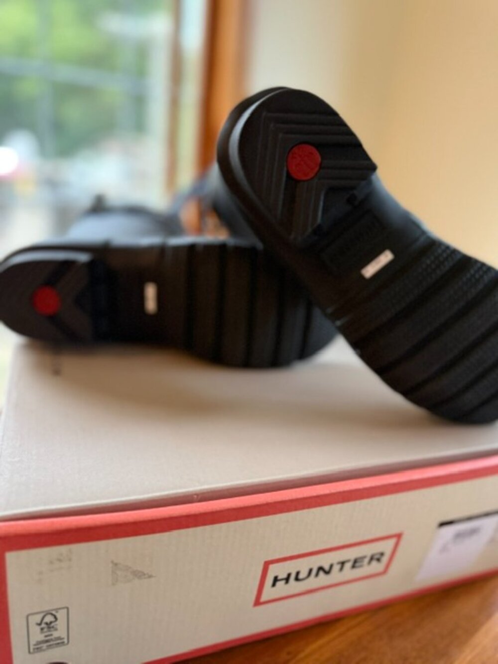 Hunter Women's Original Short Black Rain Boots Size 9 NIB - Picture 7 of 7